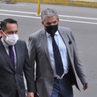 Abogado. Marcelo Ron, abogado del contralor Pablo Celi, a su llegada a la Corte.