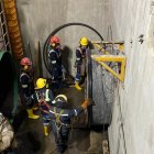 Un grupo de técnicos trabajan en el Plan Neptuno, el sábado 26 de junio, desde las 22:00.