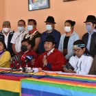 Al anuncio asistieron asambleístas de Pachakutik. Ambas organizaciones se instalaron en un consejo ampliado.