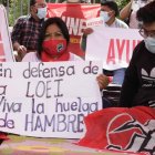 Quito. Los maestros terminaron la huelga de hambre este jueves 12 de agosto, tras 32 días de protesta.