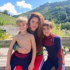 Shakira y sus hijos.