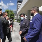 Defensa. Abogados del caso Bucaram, durante una de las audiencias en el Complejo Judicial Norte de Quito.