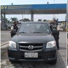 Vehículo abandonado en la gasolinera PDV