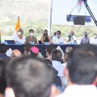 El exalcalde Jaime Nebot, en la inauguración del puente de Daule, en 2020.