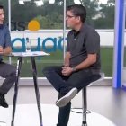 César Velasteguí y Jorge Rodríguez, vocero y edil del Municipio, en ese orden.