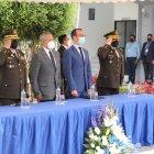 Evento. El ministro del Interior Patricio Carrillo durante la inauguración del auditorio de la Dirección Antidrogas de la Policía.