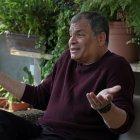 El expresidente de Ecuador, Rafael Correa, durante una entrevista con Efe, el 13 de abril de 2021, en Ciudad de México (México).