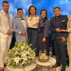 Tania con José Urrutia, Lazito de la farándula, Teresa Arboleda, Henry Bustamante y La Coqueta del Cerro.