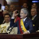El presidente habló por casi dos horas en la Asamblea Nacional. Estuvo acompañado por su equipo de Gobierno y familiares.