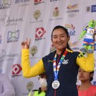 Myriam como vicecampeona bolivariana. Este domingo 26 de junio fue segunda en la ruta individual y el viernes fue la máxima exponente en la contrarreloj.