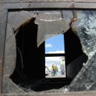 Daños en los lugres donde ocurrio las manifestaciones la limpieza se realiazaba  en varios sectores del norte de la ciudad  Quito 01 de Julio de 2022 Agencia(ag-extra ag-expreso-ag-quito) Gustavo Guaman