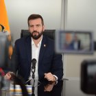 El ministro de Economía y Finanzas, Pablo Arosemena, dio su primera rueda de prensa este 11 de julio de 2022.