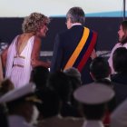 Encuentro. En la sesión solemne, donde Viteri acudió con su esposo, también participó el presidente de la República, Guillermo Lasso Mendoza.