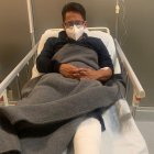 Percance. Freddy Carrión está asilado en el hospital de Calderón a la espera de una cirugía.