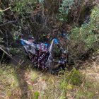 Agentes de la Policía levantan los indicios en el caso de María Belén Bernal