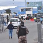 Ambiente en los alrededores de la Cárcel de Cotopaxi.