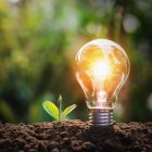 Ahorro de energía foto archivo