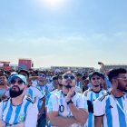 Los rostros desencajados de la afición argentina fueron demasiado evidentes en el Fan Fest. Llegaron haciendo mucha bulla y se fueron en medio del silencio.