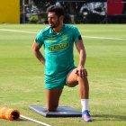 Bruno Piñatares, volante del cuadro amarillo, es uno de los que permanecerá en el cuadro amarillo.