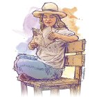 Ilustración de la poeta Siomara España