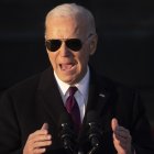 El presidente de los Estados Unidos, Joe Biden, habla antes de firmar una ley que protege el matrimonio igualitario.