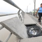 RECORRIDO POR DAÑOS EN EL PUENTE DE LA UNIDAD NACIONAL PERIODISTA :JUAN DANIEL PONCE FECHA : 05/01/2023 Agencia (ag-extra)