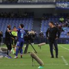 Desde la presentación del equipo 2022, Óscar Bagüí (i) fue considerado como parte del cuerpo técnico de Emelec que lideró hasta final de año Ismael Rescalvo (d). Trabajó y participó en las tomas de decisiones.