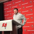 Mayfield, en su presentación, confió en que podrá encontrar su camino hacia el éxito en Tampa Bay.
