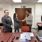 El ministro de Transporte, Darío Herrera, dio la bienvenida a Mendieta.