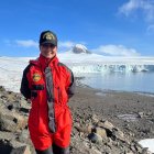 Escenario. La teniente Mildred Barzola es la directora de proyección de la Antártica del Inocar