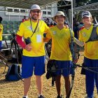 Léster Ortegón (i) y Adriana Espinoza de los Monteros durante el torneo en República Dominicana.