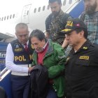La llegada del expresidente peruano Alejandro Toledo tras ser extraditado de Estados Unidos en Lima (Perú).