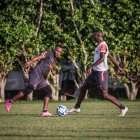 Los jugadores canarios ya en suelo boliviano este lunes 22 de mayo.