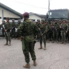 Los uniformados llegaron al Fuerte Huancavilca ubicado en el norte de Guayaquil y de ahí partieron a diferentes sectores.