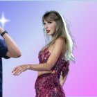 El alcalde de Guayaquil, Aquiles Alvarez y la cantante, Taylor Swift.