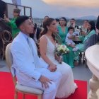 Joao Rojas y Kristy Alvarado antes de dar el sí, para convertirse oficialmente en esposos.