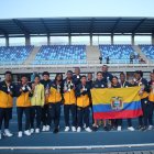El equipo de paraatletismo tras culminar sus pruebas en Bogotá, Colombia.