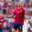 El noruego no logró anotar en este partido de eliminatorias para la EURO 2024.