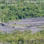 Situación. Una panorámica de la vía que ha sido afectada por el caudal.