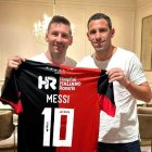 Leo Messi participó en la despedida de su gran amigo, Maxi Rodríguez.