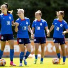 Las jugadoras de la selección de Inglaterra ya trabajan de cara al inicio del Mundial 2023.