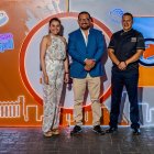 Restaurante.- Nathaly Guevara, gerente de marketin; Kleber Molina, director general; y,

Luis Narváez, Chef de Kobe Sushi & Rolls.