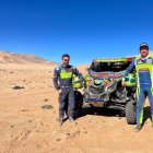 Sebastián (d), junto a Gabriel Recalde, su nuevo copiloto.