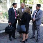 Diligencia. Miembros de la defensa del destituido juez volverán este lunes a la Unidad de la familia de Quito.