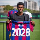 Balde junto a la nueva fecha de su contrato.