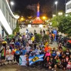 Integrantes del movimiento Guayaquil Pedalea por Ti que reúne a varios grupos.