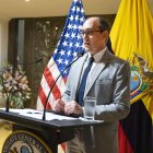 El cónsul general Erik Martini, durante su discurso de bienvenida.