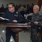 Zapata realizó las declaraciones junto al comandante general Fausto Salinas.