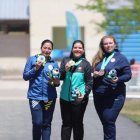 Diana Durango (i), en tiro deportivo, se colgó plata y clasificó a Juegos Olímpicos.