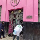 La sede del Club Sport Boys de Perú lució fuertemente afectada.